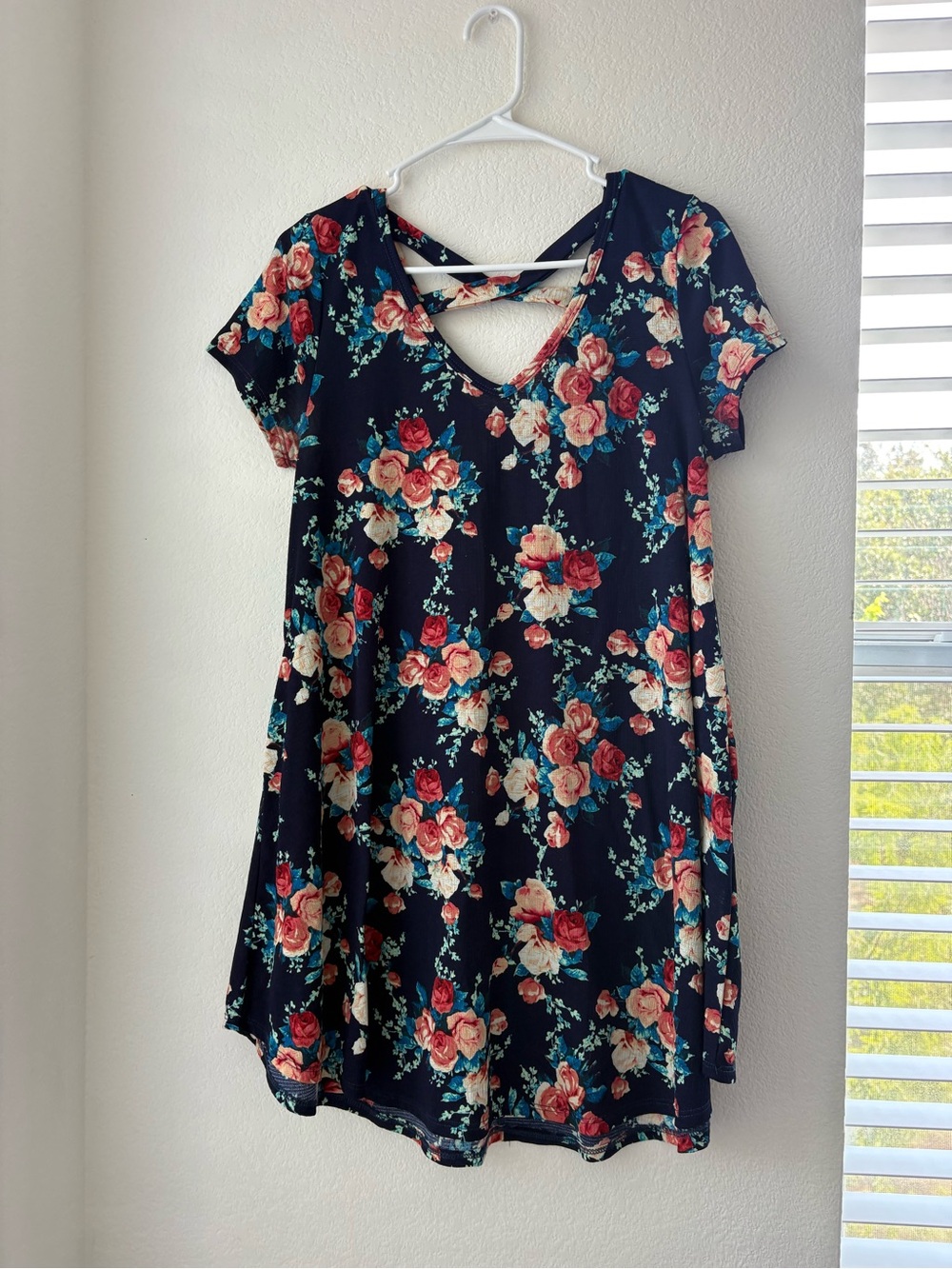 mts Womens Short Sleeve Floral Dress